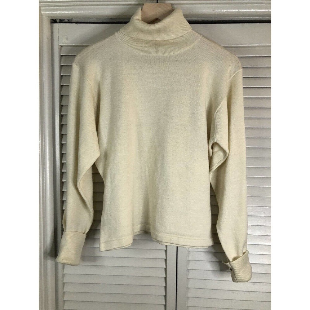 Vintage Courtney Rhodes Large Turtleneck Sweater Wool Blend